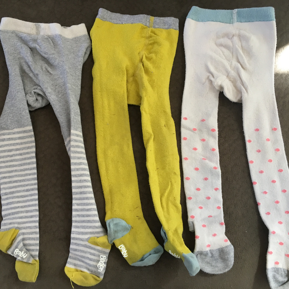 Three Mini Boden 12-24M tights